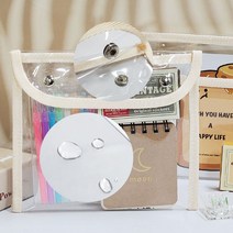 투명 방수 PVC 똑딱이 파우치