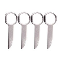 4Pcs 자동차 라디오 제거 도구 BMW 키 추출 용 VW 자동 CD 스테레오 릴리스 특수 분해