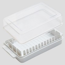 버터소분 보관 버터 슬라이서 함 커터기 소분 용기 통 스테인리스 버터 커터 앰프 케이스, 무작위 색상