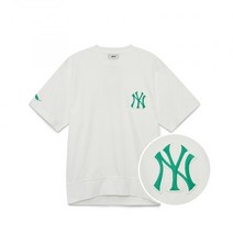 엠엘비 MLB 베이직 미디움로고 오버핏 오가닉 반팔 티셔츠 NY (Ivory) 3ATSD0133-50IVS 172815