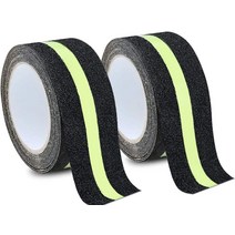 MCWAUTO Anti Slip Traction Tape None Skid Glow in The Dark Walk Strip Safety Tape with 3M Best Grip, 상세내용참조