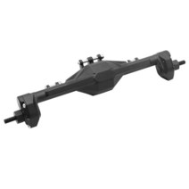 알루미늄 CNC 가공 통합 전면 및 후면 포털 액슬 1/10 RC 크롤러 자동차 Axial SCX10 II 90046 RGT 86100 업그레이드 부품, 1.Black Rear Axle