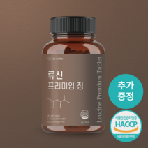라이프앵커 류신 단백질 1000mg 60정 루신 뉴신 leucine 로이신 농축유청단백질 유단백추출물 산양유단백질 분리대두단백질, 1통