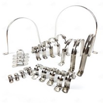 다용도 304 스텐 U자 클립 크립 호스 전기 전선 전기선 케이블 파이프 수도관 튜브 고정 배관 고정용 서스 SUS 새들 셰들 섀들 클램프 양새들 철새들 반도 고정쇠 크램프 M10, N.M45