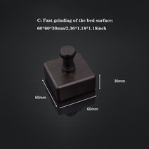 가죽공예 송곳 도구 바늘 용품 신발수선 스티치 바느질 슬리커 라운드 버니셔 흑단 나무, c