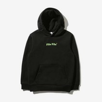휠라키즈 FK2POD1110X_BLK 키즈 중앙스몰로고 후디 블랙 21년 봄신상