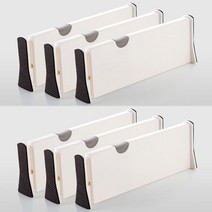 서랍칸막이 정리 달인 서랍 속 파티션 서랍정리 길이조절 칸막이, 6개