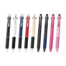제트스트림 3색 펜 0.5mm SXE3-400-05, 투명블랙, 3개
