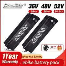 전기 자전거 배터리 수리 리필 교체 개조 18650 리튬 이온 팩 슬리버 피쉬 sse, 삼성52v20.3ah b