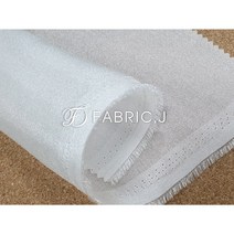 패브릭제이 천 양면 트윌 크리스탈 노방 오간자 원단 FJ-150