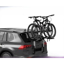 플랫폼 후미형 자전거 거치대 툴레 자전거 캐리어, Spot 993 자전거 보관대 2대 적재 가능