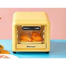 미니 오븐기 노란색 파스텔 톤 가정용 제빵, A