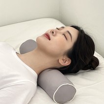 집콕 경추베개 거북목 일자목 목디스크 수건 경추목베개, 바이오비드폼 화이트