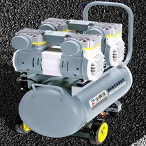 에어 컴프레셔 오일프리 220v 저소음펌프 이동식 목공, 1280W-9L