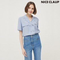[나이스크랍] 나이스클랍 더블 여밈 블라우스 N223MWB722