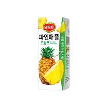 롯데칠성 델몬트드링크팩 파인애플 190ml, 30개