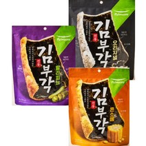 풀무원 간식 전통 김부각 3종 (오리지널+콘소메+할라피뇨 총 3봉) 탕비실 회사 어린이 성인 캠핑 차박 홈파티 영화 선물, 25개