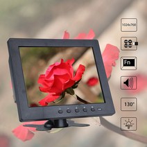 체리 고화질 8인치 TV VGA 디스플레이 HDMI 모니터, 검은 색