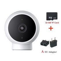 Xiaomi Mijia 스마트 IP 카메라 125 각도 1296P HD 와이파이 감시 웹캠 나이트 비전 AI 탐지 미 홈 베이비 보안 모니터, 05 A EU 32GB