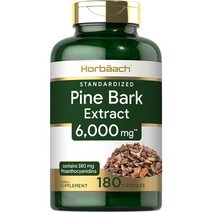 Horbaach Pine Bark 호바흐 파인 바크 소나무 껍질 추출물 180정, 1팩