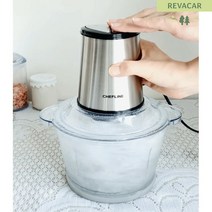 생강다지기 야채다지기 강화유리 원터치 제빙기 마늘찧기 간단한요리 고기다지기, 1개, 2.5L