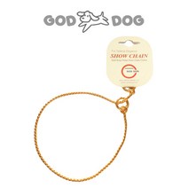 지오디독 쇼 체인 커브 2.0 [실버]-대형견-Curve Chain, 45cm
