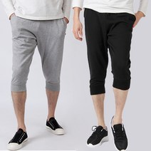 블레이트 여름츄리닝 데일리 면 7부 기본베기 밴딩바지 츄리닝바지 트레이닝반바지