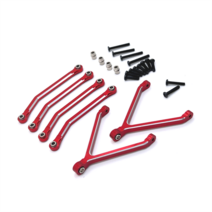 FMS 124 FCX24 FCX 24 원격 제어 차량 부품 금속 업그레이드 섀시 타이로드 스티어링로드, 16.1set