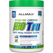 단백질 보충제 ISO Tru – 100% Grass Fed Whey Protein Isolate - Unflavored 425 Gram