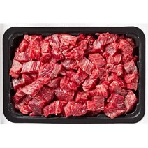 국내산 한우1+등급 한우 국거리용 카레용 샤브샤브 불고기용 산적용 500g, 한우1+등급 국거리600g