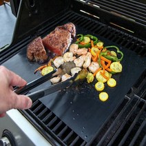 타지않는 반영구 BBQ 그릴 바베큐 매트 고기불판 바베큐시트 바베큐그릴매트 캠핑필수용품 휴대용바베큐그릴;joo:na, 바베큐매트-블랙