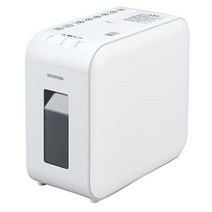 아이리스 오야마 저소음 슈레더 가정용 세단기 매수 6장 크로스컷 연속 사용 10분 7.5L A4 60장 수용 P6HS75C-B, 화이트, 크로스 컷