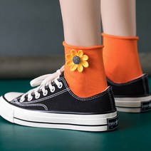 여성 양말 예쁜 들돌이 큰 꽃 장식 명품 앙먈