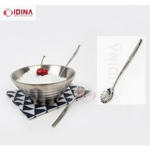이디나 국산 고급 스텐 조개 화채 빙수 스푼
