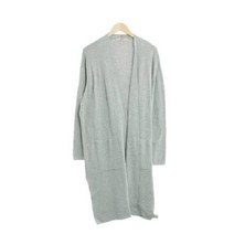 에잇세컨즈 그레이 면 롱오픈가디건 여자 1499