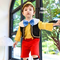 미니레시피)피노키오보이모자티바지세트상하 V0817