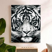 마츠리센 DIY 호랑이 유화그림 그리기 세트, 60cm x 75cm