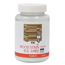 우드스테인 월넛 수성스테인 불투명 투명 원목바니쉬 나무페인트 목재페인트 소량 250ml, 투명부자재세트