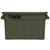 토르 75L 정리함 THOR 토트 리빙박스 컨테이너 수납함, 올리브