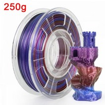 반짝이 매직 3 프린터 필라멘트 175 승화 제품 반짝이는 금속 소재 3 인쇄용, Red purple blue-250g
