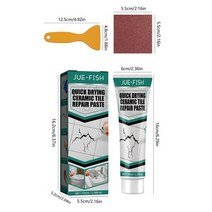 타일들뜸 접착제 보수100ml 타일 수리 페이스트 도자기 대리석 균열 충전 곰팡이 방지 빠른 건조 접착 그, 01 100ml Set