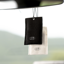 로더톰버 차량용 룸미러 방향제 디퓨저 린넨코튼 걸이형, 리에프(RE:F), 블랙/리에프(RE:F)