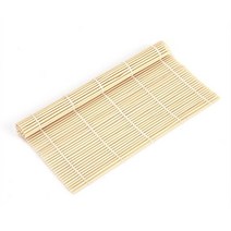24x24cm 스시 세트 대나무 롤링 매트 쌀 패들 도구 주방 DIY 액세서리 1 개, [01] Wood Color