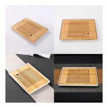 사각 나무 퇴수기 다기 트레이 차판 차트레이 다식판