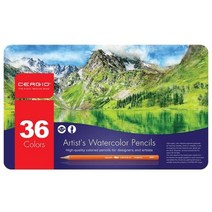 [세르지오]수채색연필세트 36색, 본상품