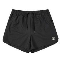 MLB 여성용 뉴욕 양키스 피트니스 반바지 3FSMB0533-50BKS