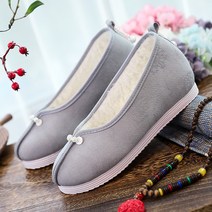 꽃신 여성 한복신발 장식 스퀘어 색동 무용 혼주 앵클 전통 스트랩 로퍼