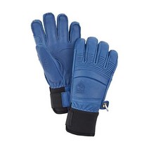 헤스트라 가죽 장갑 스키 보드 등산 파이브핑거 7124, Royal Blue, 11