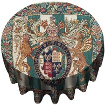 테이블 식탁 보 문장 국장 영국 왕실 중세 십자군 사자 방패 갑옷 밀레 플리 전장 원형 식탁보 By Ho Me Lili 995aEA5c5, 150X150cm, 01 Coat Of Arms