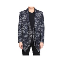 페이스커넥션 트위드 베스트 레이어드 카모 블레이져 X1201T00416 054